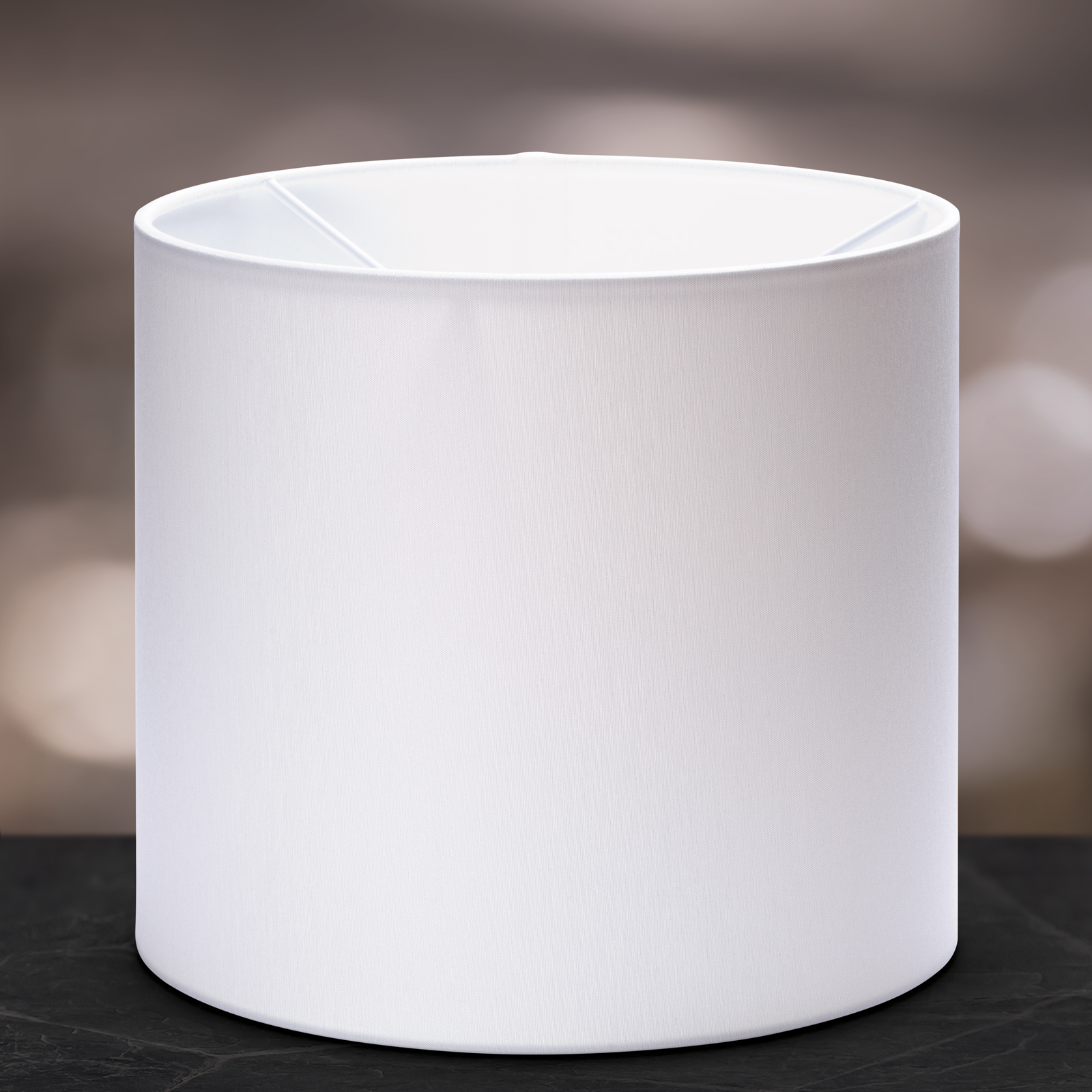 Stoff Zylinder Lampenschirm Aufnahme E27 Textilschirm Tischlampe Stehlampe - Imagen 9 de 10