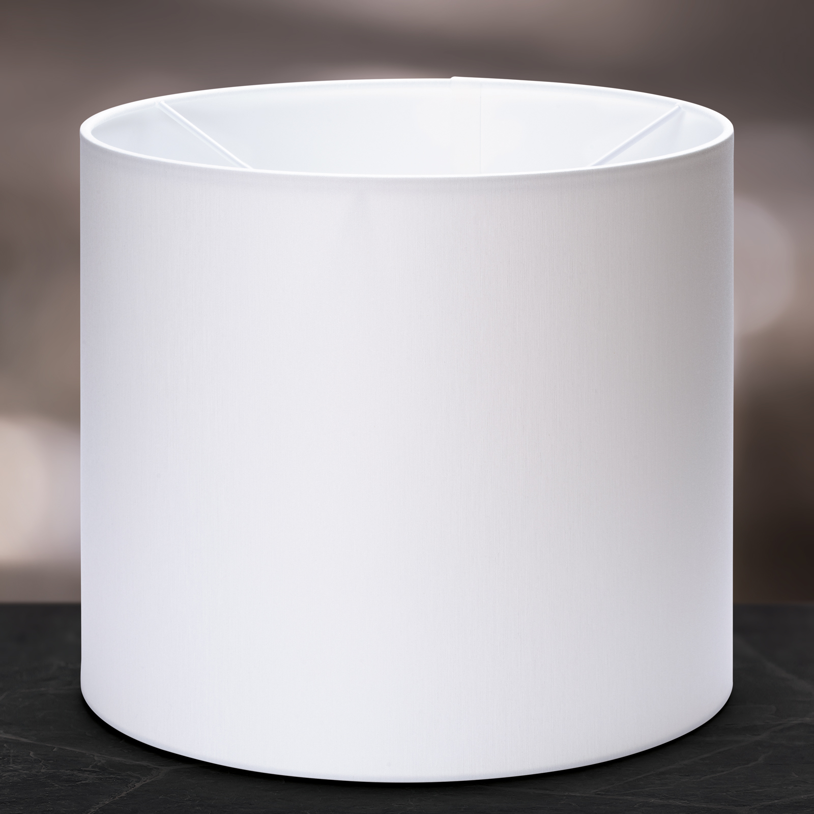 Stoff Zylinder Lampenschirm Aufnahme E27 Textilschirm Tischlampe Stehlampe - Imagen 10 de 10