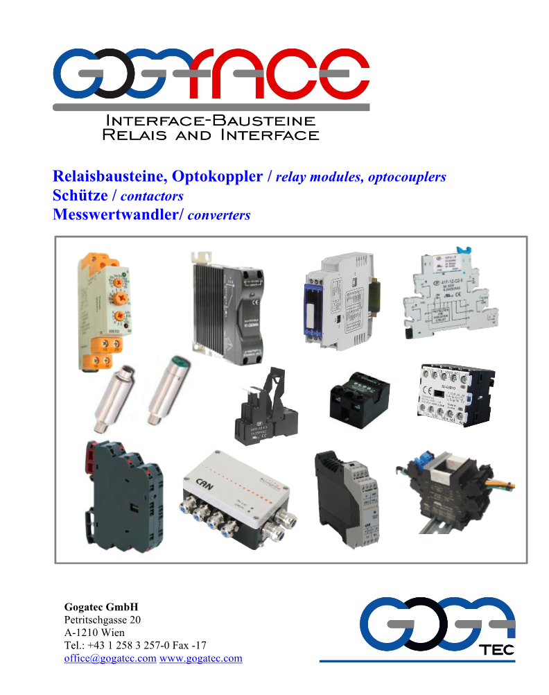 Interface-Bausteine Relais and Interface