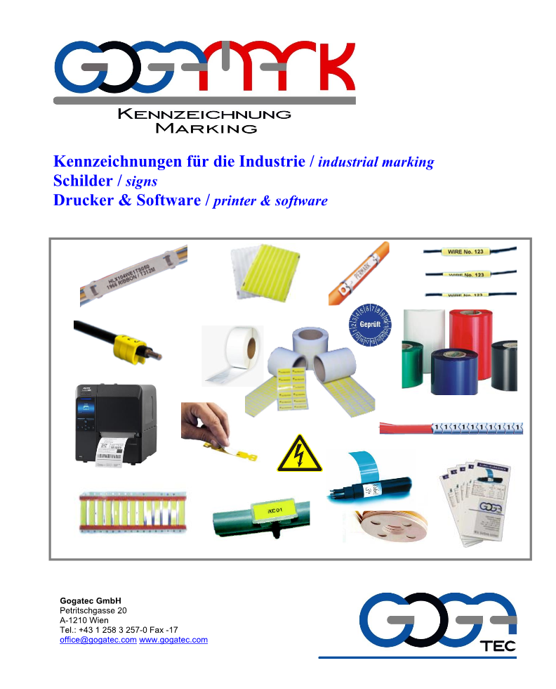 Kennzeichnung + Drucker Marking + Printers