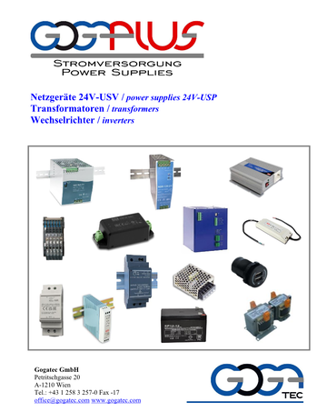 Stromversorgungen Power-Supplies