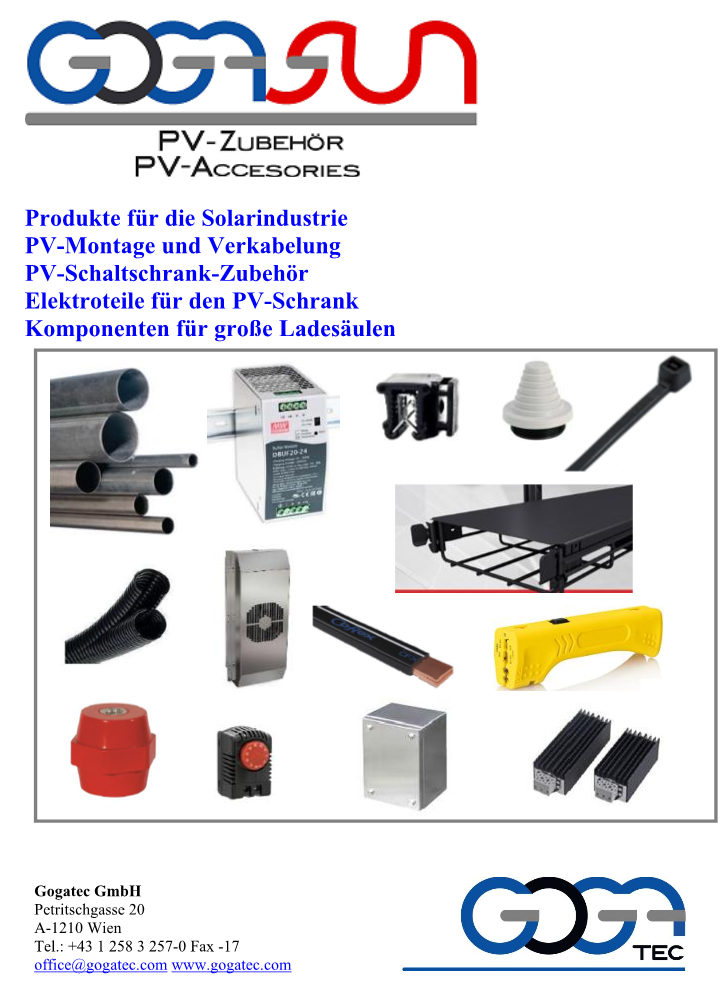 Photovoltaik-Zubehör Photovoltaic-Accessories
