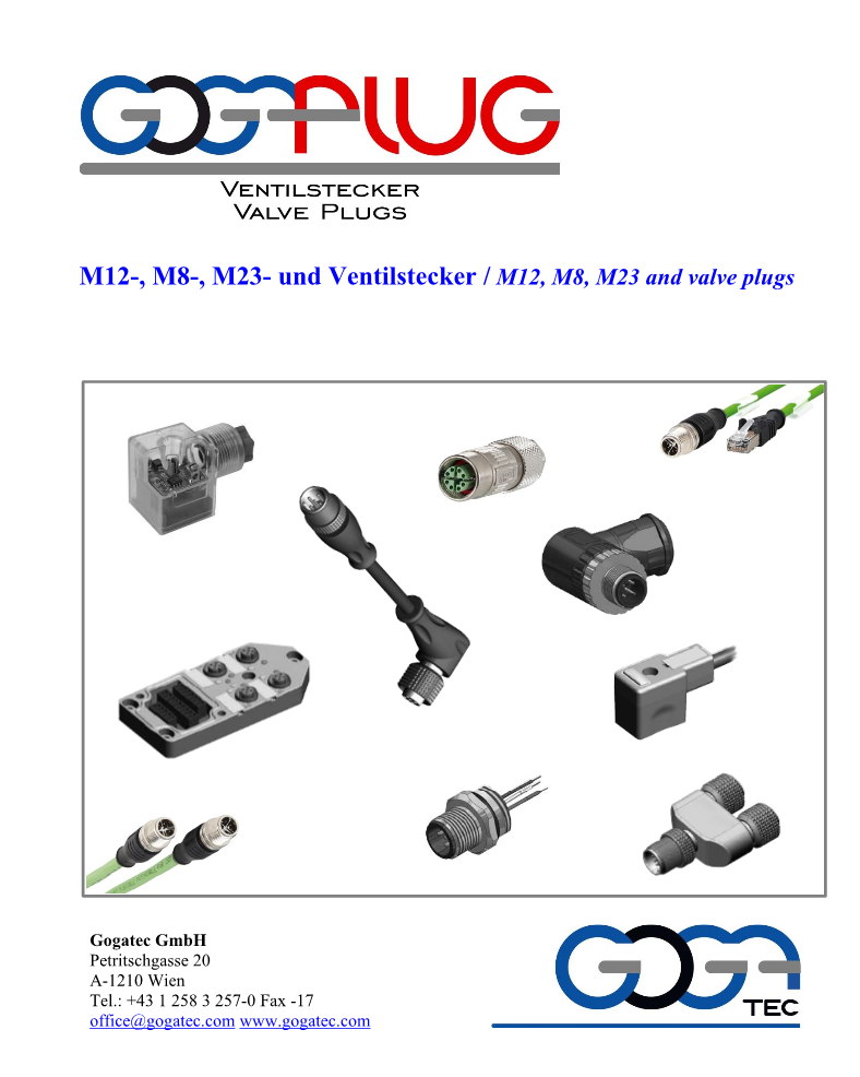 M12-, M8-, M23-, und Ventilstecker and Valve Plugs
